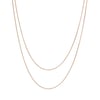 Layered Necklace Snake Chain Rose Gold