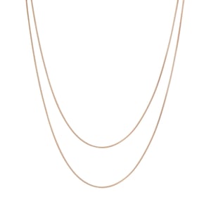 Layered Necklace Snake Chain Rose Gold