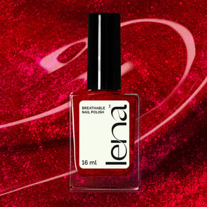 LENA Breathable & Water-Permeable Halal Nail Polish with Glitter - Egyptian Couture - LE250