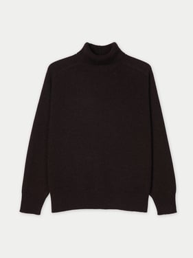 Unisex High-Neck Cashmere Sweater - XL / mole / UK0061-1813