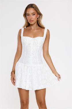 Style Flow Mini Dress White
