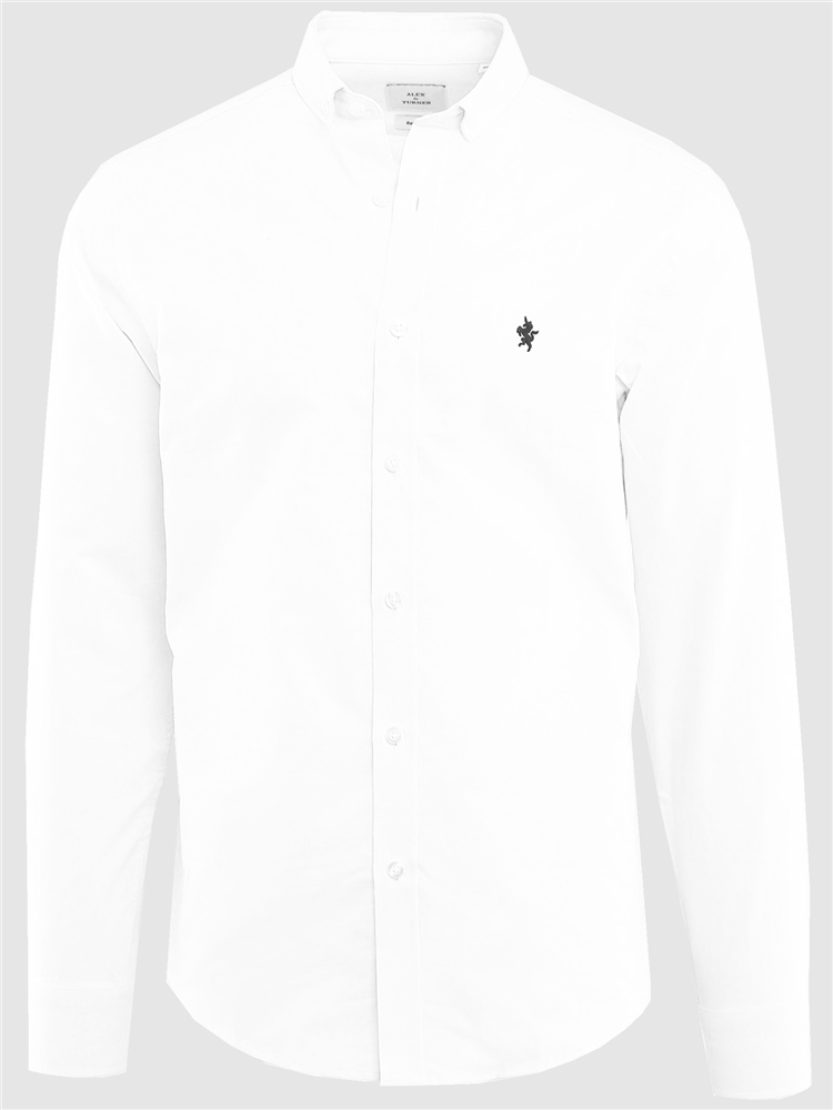 Alex & Turner Oxford Shirt - White - XL