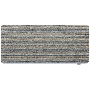 Candy Ribbon Grey Stripe Washable Runner - 65x230cm
