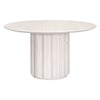 Roma 54" Round White Wash Pine Dining Table