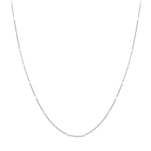 Delicate Starburst Chain Necklace Sterling Silver