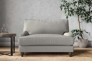 nkuku Marri Love Seat | Make To Order | Brera Linen Smoke | No Colour