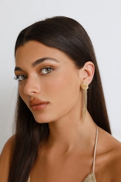 Roses And More Earrings Gold