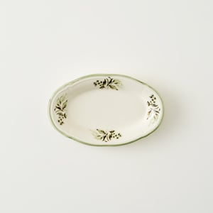 Julia Stoneware Oval Serving Platter - 8.25" x 5.25"