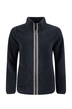 Weird Fish Lucille Lightweight Full Zip Borg Fleece Navy Size 8
