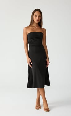 Darya Midi Dress (Black) - US 10