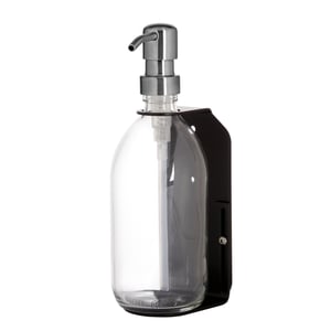 Black Single Wall Mounted Soap Dispenser