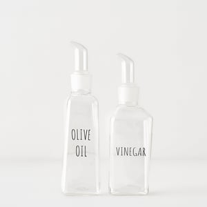Geo Glass Oil & Vinegar Dispenser Set