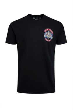 Weird Fish Sons of Anchovy Back Print Artist T-Shirt Black Size 2XL