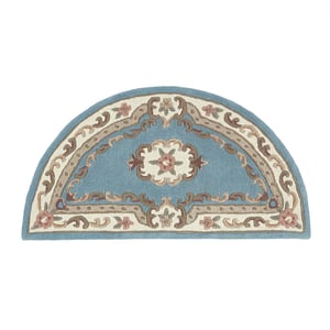Shensi Aubusson Rug in Blue - 67x127cm