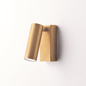 Austell IP54 spotlight in brass