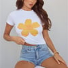 BASE Florabelle Baby Tee Yellow Flower