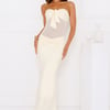 Cherry Glaze Strapless Maxi Dress Yellow