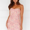 Finding Beauty Strapless Mini Dress Pink