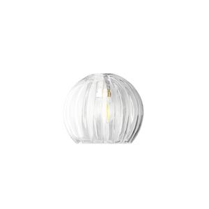 Smaller Pumpkin in clear glass