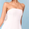 Bridal Ivory Crepe Statement Bow Lucienne Mini Dress