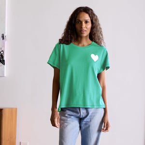 The Suke Tee Contrast Imperfect Heart