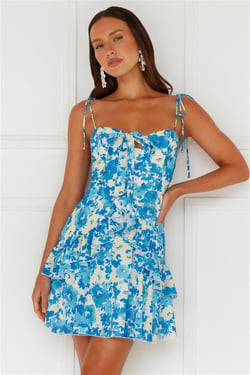 Fancies You Mini Dress Blue