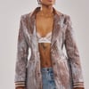 AKIRA Dash Embellished Brocade Blazer | Size Medium