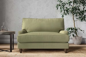 nkuku Marri Love Seat | Make To Order | Brera Linen Sage | No Colour