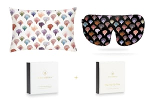 Coral Fans Pure Silk Sleep Gift Set - Standard Pillowcase