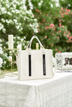 AW Bridal Wedding Canvas Tote Bag