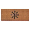 Christmas Coir Insert Snowflake Doormat - 23x53cm