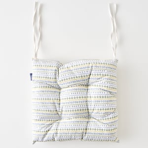 Lemoncello Striped Chair Cushion