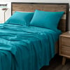 QE Home Hemp Touch Sheet Set in Lake Blue, King