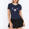 Scrunched Spectate Top Indigo