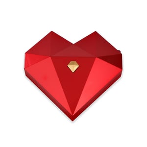 Jeulia Diamond Red Heart Ring Box for Magic Secret