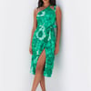 Island Beaches Midi Dress Green