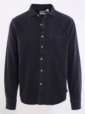 Brave Soul Washed Denim Shirt - Black - XL