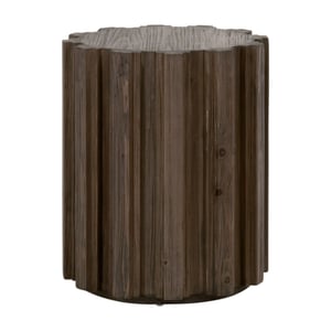 Roma Drift Brown Pine Accent Table