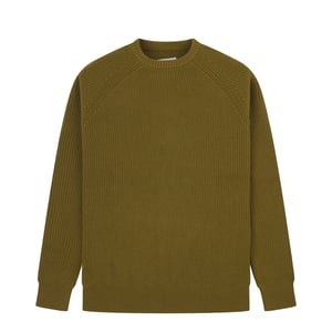Uskees 7013 Crew Knit Jumper Woodland Green