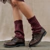 Whitby Leg Warmers in Plum
