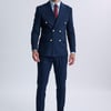 Fabrizio Navy Pinstripe Double-Breasted Suit