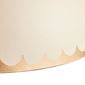 16cm empire shade in gold scallops hand painted card