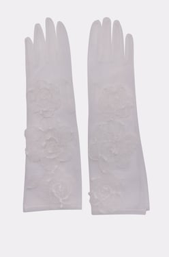 AKIRA Flora Mesh Gloves | White