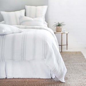 Jackson White / Ocean Linen King Duvet Cover