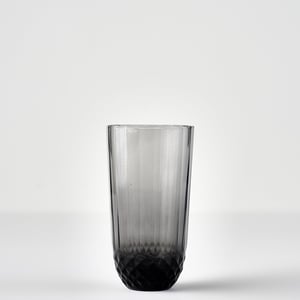 Colore Crystal Cut Highball Glass - Anthracite