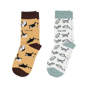 The Purr-fect Pair Bamboo Sock Set | UK Adult 7-11