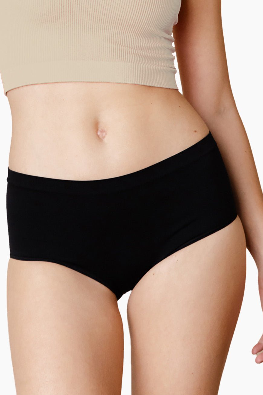 Seamless Hipster Duo - Black - Nude / L