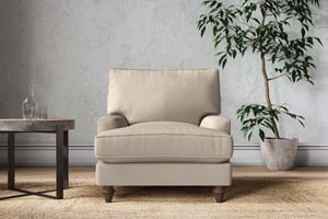 nkuku Marri Armchair | Make To Order | Recycled Cotton Stone | No Colour