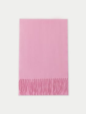 Cashmere Fringed Scarf - 170x30cm + 2x10cm fringes / sweet lilac / AW01-1595