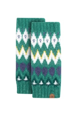 Weird Fish Shutt Fair Isle Wristwarmer GreenIvy Size ONE